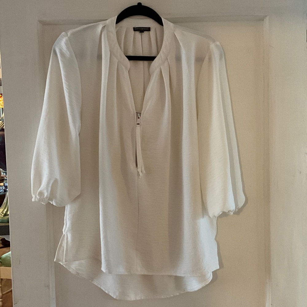 Ava & Grace Classic White Blouse